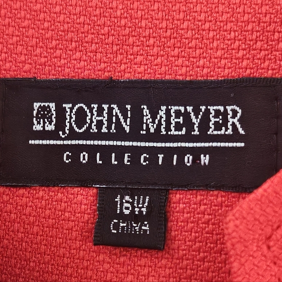 John Meyer collection women red coat jacket size 16W - Picture 6 of 13